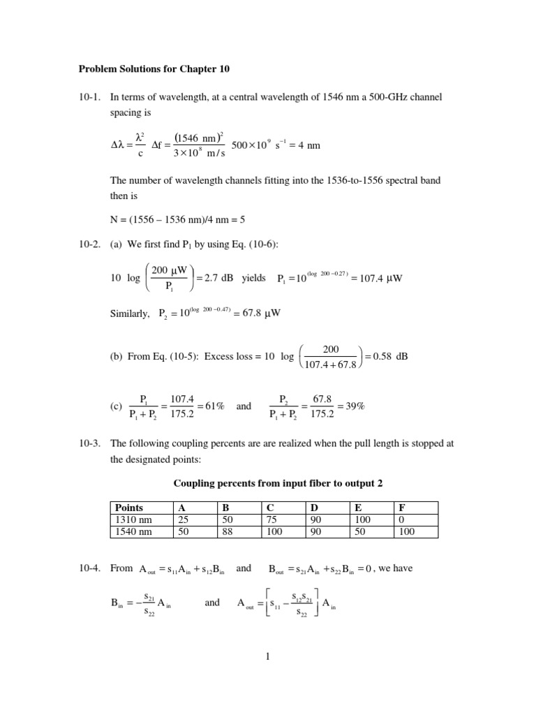 Chapter 10 Problem Solutions Overview | PDF | Teaching Methods & Materials