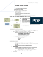 Corporate Finance - Summary FK