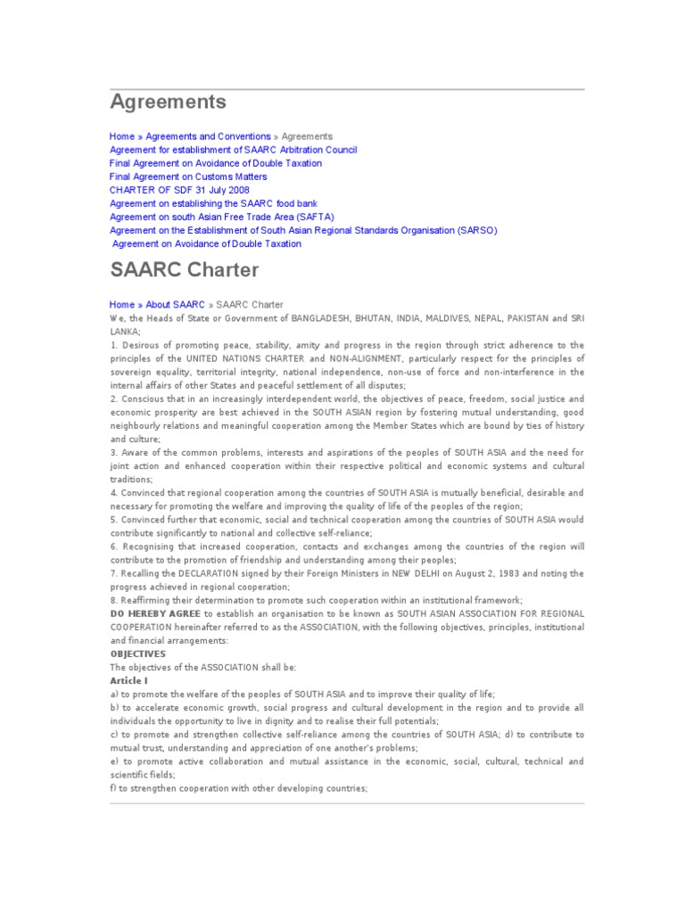 SAARC | PDF | Asia Pacific Economic Cooperation | Association Of ...