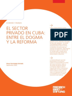 El Sector Privado en Cuba: Entre El Dogma Y La Reforma: Economía Y Finanzas