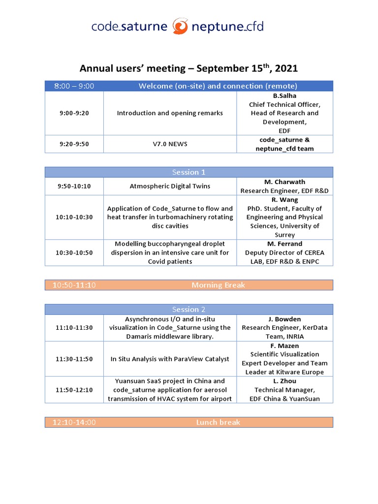 2021 Ug Meeting Programme | PDF | Science