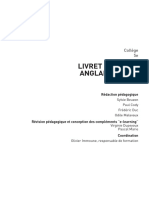 Livret de Cours Anglais LV 1 (5E)