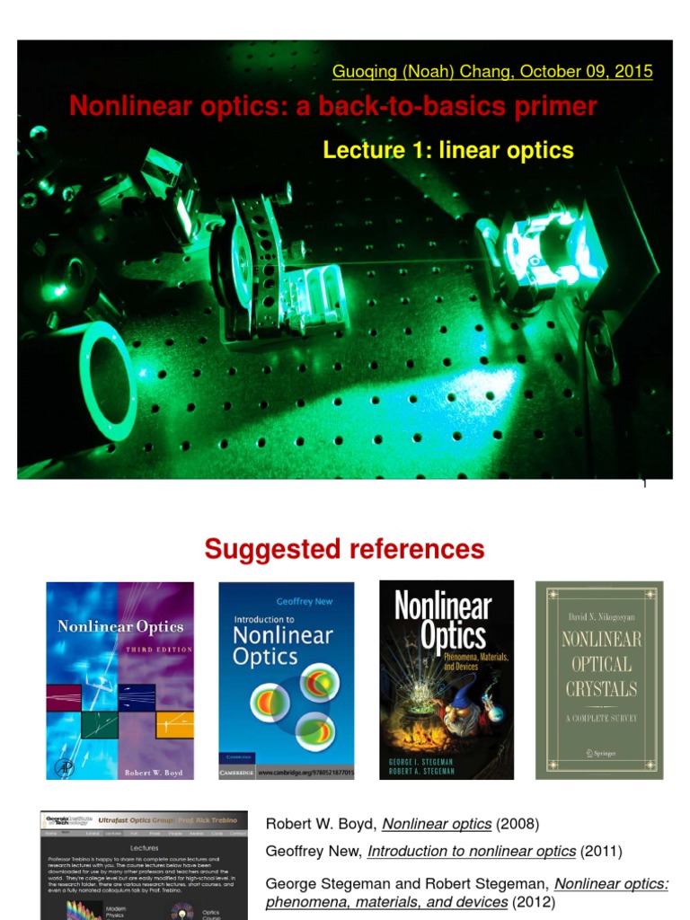 Optics A BackToBasics Primer PDF Resonance Optics