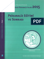 Uluslararası Psikanaliz Yıllığı 2015 Psikanaliz Eğitimi Ve Sonrası İstanbul Bilgi Üniversitesi Yayınları