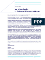 Una Breve Historia De: Proyecto Paloma / Proyecto Orcon Pág. 1