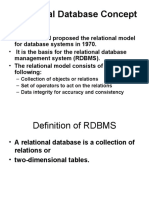 Relational Database Concept