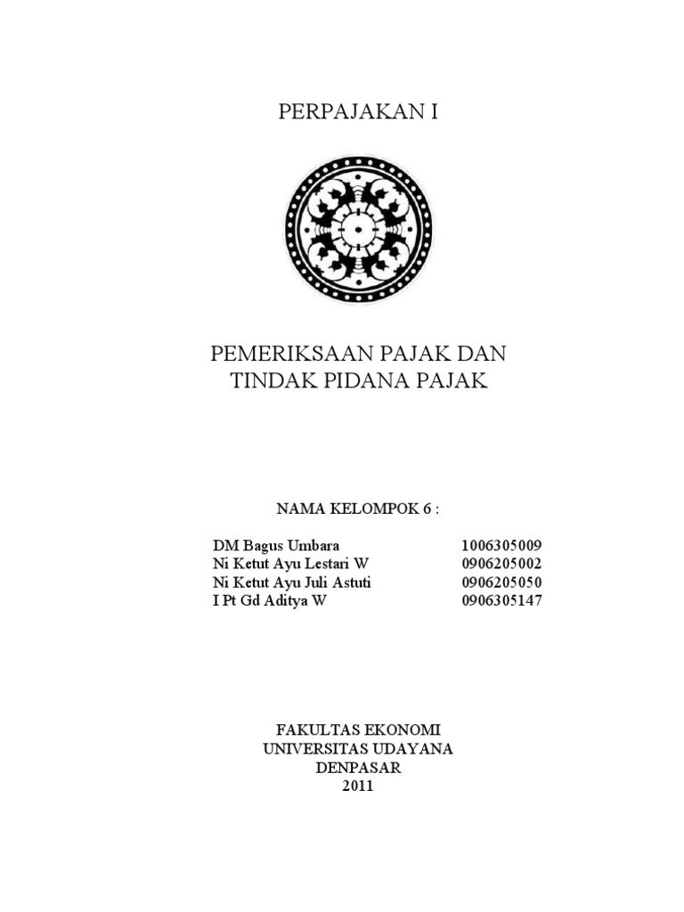 PEMERIKSAAN PAJAK