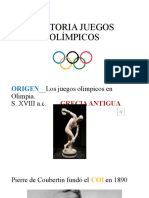 Historia Juegos Olímpicos