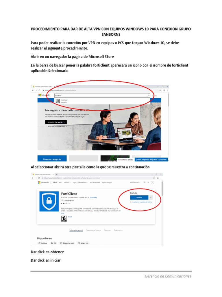 Alta de VPN en Windows 10 para Sanborns | PDF | Red privada virtual ...