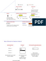 Interactive Features in Excel