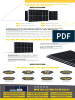 Painel solar fotovoltaico 550W potente e eficiente
