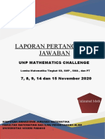 UNP Mathematics Challenge Berhasil Digelar Secara Online