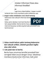 Cara Menentukan Informasi Hoax Atau Informasi Kredibel