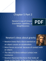 Chapter 5 Part 2: Newton's Law of Universal Gravitation, Satellites, and Weightlessness