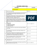 Daftar Periksa Dokumen Awal LSP