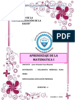 Aprendizaje de Las Matematica - Vilanueva Mendoza Elma Erika