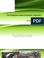 The Philippine's Natural Disaster/ Calamities: Research Paper Manalo, Ma. Camila P