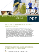 Ideas For Staying Physically Active at Home