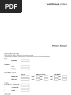 Electronic Wiring Diagram - Zafira MY 2001 | Switch | Anti Lock Braking