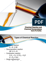 Chemical Reaction and Chemical Nomenclature: Ganis Fia Kartika