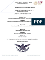 Universidad Abierta y A Distancia de México Licenciatura en Derecho