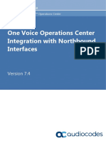 LTRT 19215 One Voice Operations Center Integration With Northbound Interfaces Ver 74