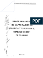 Prog Anual Capac Seguridad y Salud en El Trabajo 2021