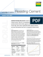 Sulphate Resisting Cement Product Data Sheet