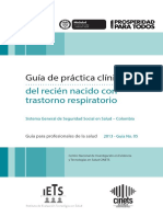 Guía de Práctica Clínica Del Recién Nacido Con Trastorno Respiratorio 2013 Colombia