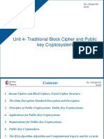 Unit 4-Traditional Block Cipher and Public Key Cryptosystem