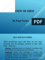 Review of HRM: by Paul Nartey