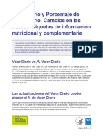 DV Percent DV Nutrition Facts Label Spanish