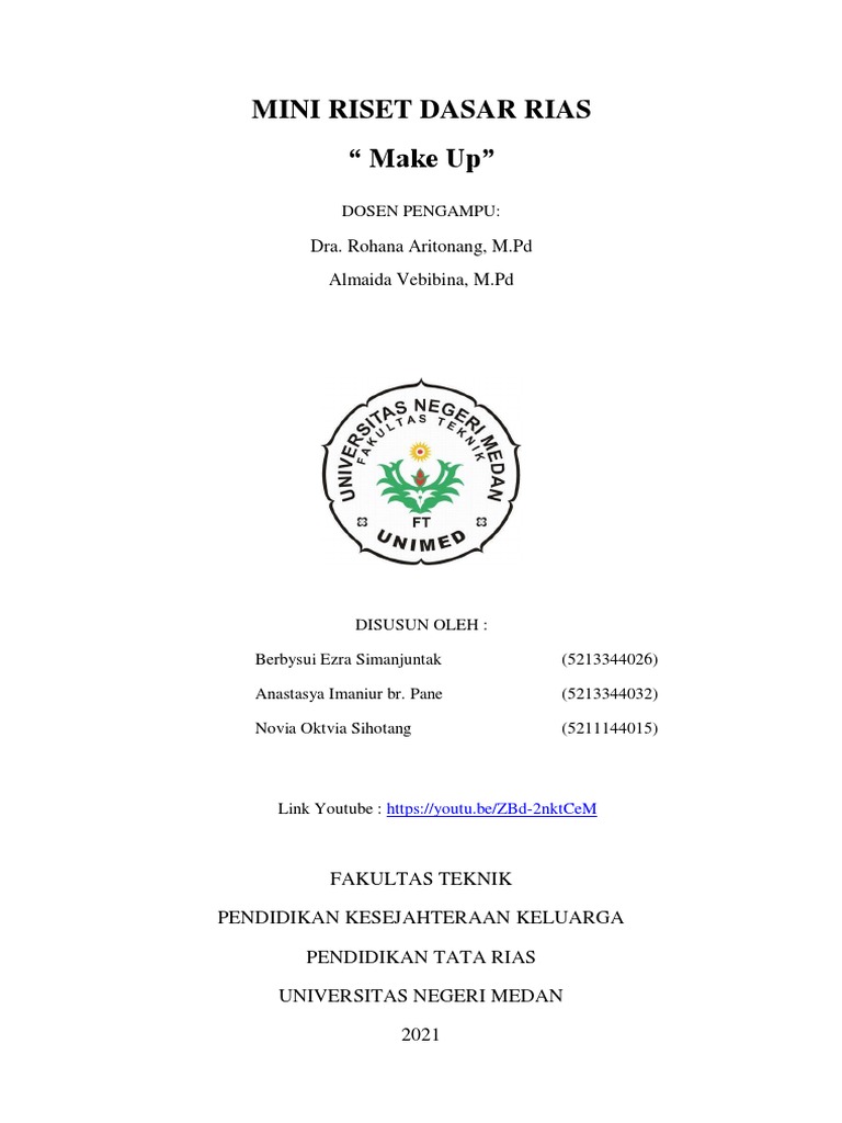 Mini Riset Dan Project Dasar Rias Kel Pdf