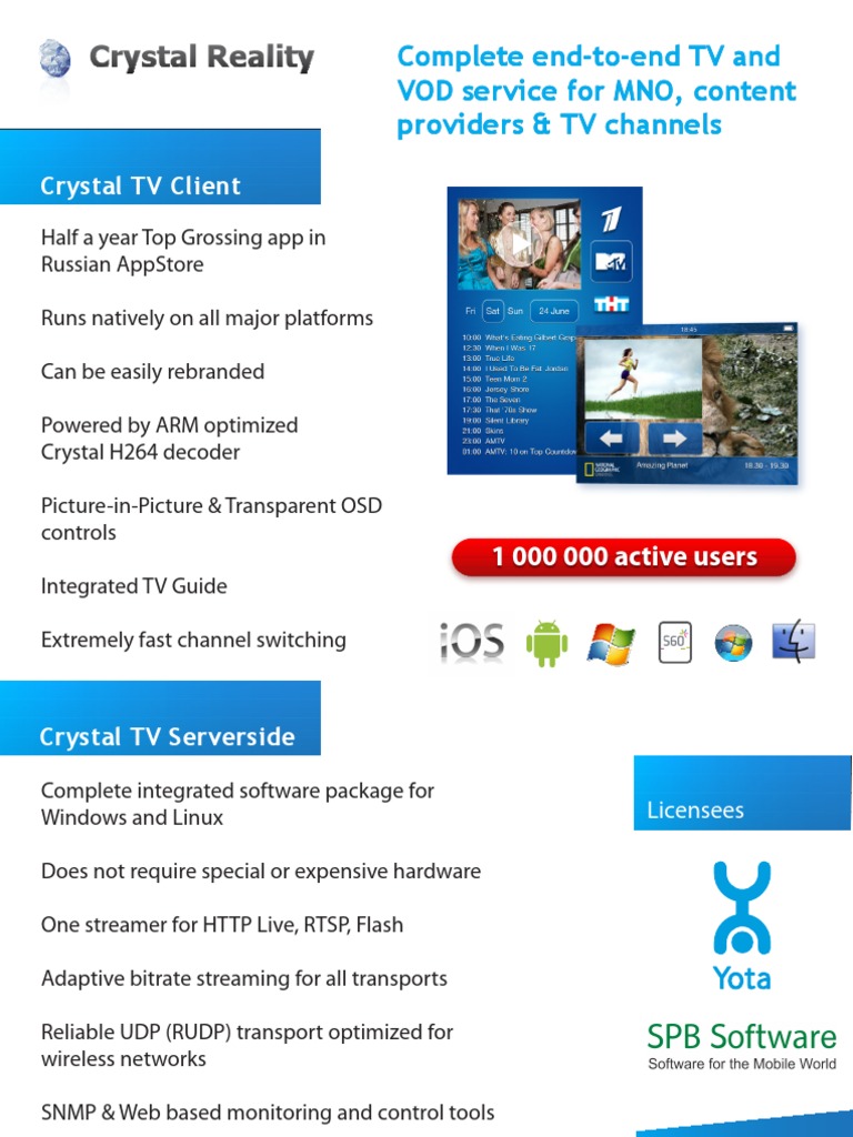 Comprehensive TV & VOD Solutions | PDF | Streaming Media | Transmission ...