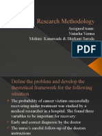Research Methodology: Assigned Team: Natasha Verma Mohini Kanawade & Shirkant Sarode