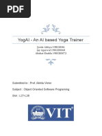 Yogai - An Ai Based Yoga Trainer: Jyotir Aditya 19bce046 Jay Agarwal 19bce0848 Akshat Shukla 19bce0872