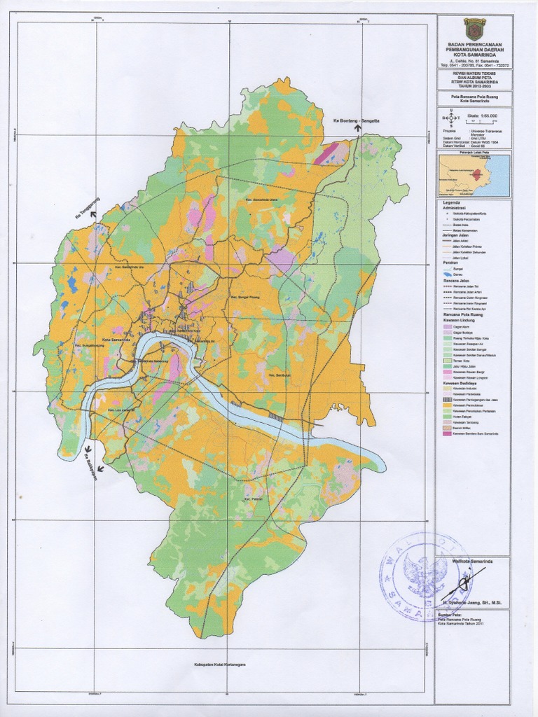 RTRW Samarinda Pola Ruang | PDF