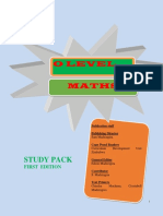 'O' Level Mathematics Study Pack
