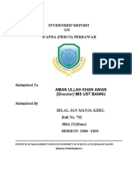Internship Report ON Wapda (Pesco) Peshawar: (Director) IMS UST BANNU