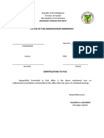 Certification To File