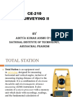 CE-210 Surveying Ii: Aditya Kumar Anshu (P.S) National Institute of Technology, Arunachal Pradesh