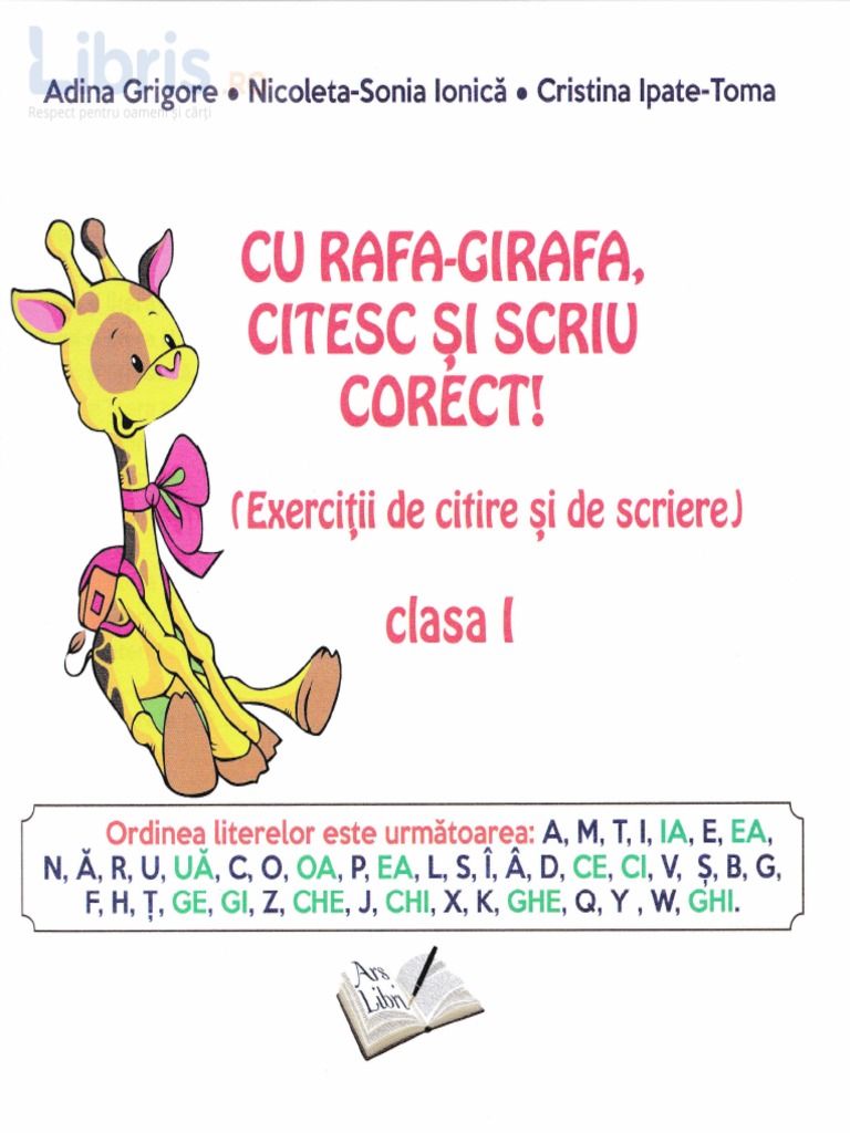 Cu Rafa-Girafa, Citesc Si Scriu Corect - Clasa 1 - Adina Arigore | PDF