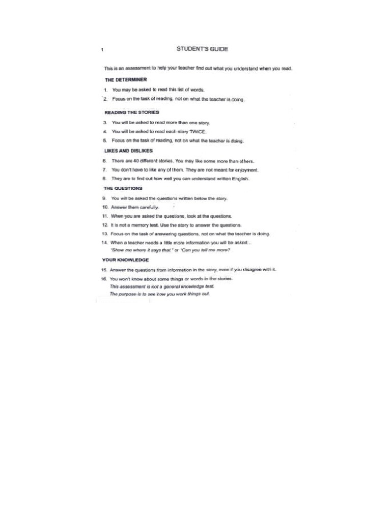 PROBE Determiner Wordlist | PDF