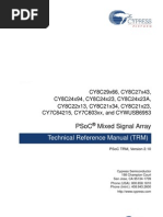 Technical Reference Manual (TRM) : Psoc Mixed Signal Array