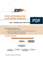 Price Determination in Different Markets: Unit - 1: Meaning and Types of Markets