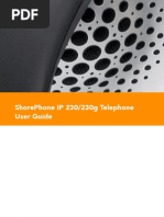 Shorephone Ip 230/230G Telephone User Guide