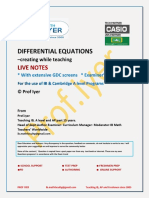 LIVE NOTES DIFFERENTIAL EQUATIONS HL Unit 5