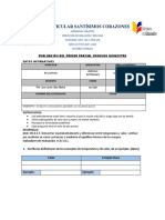 Evaluación de Ciencias Naturales Primer Parcial - Segundo Quimestre