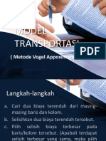 Model Transportasi Metode Vam