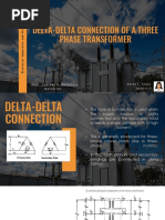 DELTA-DeLTA Connection of A Three Phase Transformer